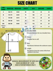 Áo thun bóng đá Argentina World Cup 2026, áo thể thao và trang phục ngoài trời dành cho nam và thanh thiếu niên. Với kiểu áo thun cổ tròn thoải mái dành cho người hâm mộ và trang phục thể thao chuyên nghiệp, bộ trang phục thường ngày này thể hiện tinh thần của đội tuyển Albiceleste. Lý tưởng để xem các trận đấu, tập luyện và rèn luyện thể chất. Một lựa chọn quà tặng tuyệt vời cho cả nam và nữ. Mùa xuân - Màu xanh lam - Xem 10