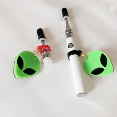 2pcs Mixed Color Anti-Lost Anti-Slip E-Cigarette Pen Holder, Suitable For Pens And E-Cigarettes, 420 Accessories, 510 E-Cigarette Battery Holder