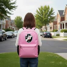 Bolsa Masculina Feminina Vasco Da Gama Lançamento Mochila Resistente Grande Redinha Lateral - Rosa chiclete - Visão 1