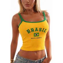 Cropped Top Brazil - Rio De Janeiro Women's Virginia Beach Inspiration - màu xanh lá - Xem 3