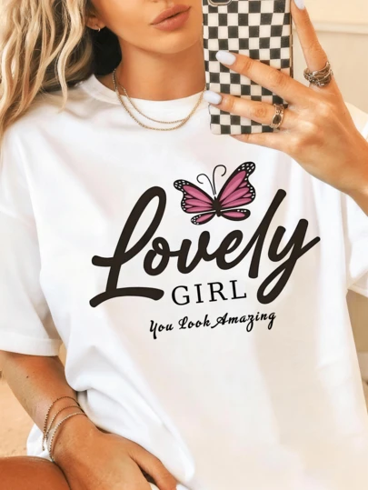 1PC/2PCS Ironing Transfer Paper, DIY Washable Heat Transfer Clothing Design Patches And Stickers For Letters And Butterflies, Suitable For T-Shirts, Sweatshirts, Men's And Women's Clothing, Bags And Other Fashion Decorations.
