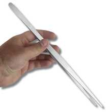 Kit 2 Stainless Steel Culinary Tongs Bar Bartender Gastronomy Chef Aquarium Straight Color Restaurant - 銀色 - 查看 10