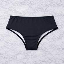 Calcinha Biquíni Hot Pant Cintura Alta Conforto - Preto - Visão 9