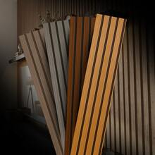 Paper and Wall Self-Adhesive Slatted Panel, Versatile Home Decor, Premium MDF Wood Paneling. - Gris - Ver 4