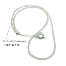 Glow-In-The-Dark Lanyard + Anti-Lost Ring / For E-Cigarette Use / Lanyard Material: Glow-In-The-Dark Plastic / Fashionable Accessory For E-Cigarettes / Black No Glow, Other Colors Glow / Universal Type / Suitable For Most E-Cigarettes - Multicolor - View 5