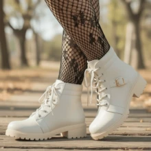Women's Virginia Ankle Boots Low-Cut Boot Launch Fall Winter 2025 - 米色 - 查看 2