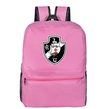 Bolsa Masculina Feminina Vasco Da Gama Lançamento Mochila Resistente Grande Redinha Lateral - Rosa chiclete - Visão 2