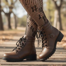 Women's Virginia Ankle Boots Low-Cut Boot Launch Fall Winter 2025 - 咖啡棕 - 查看 2