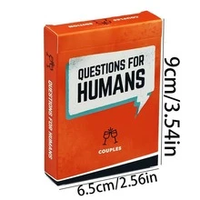 Couples Interactive Warm Game Cards, Fun Conversation Cards, Create Intimate Moments, Perfect Gift For Valentine's Day, Thanksgiving Or Christmas - HUMANS - View 9