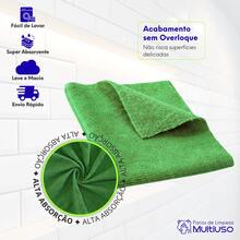 Microfiber Kitchen Cleaning Cloth Kit, Terry Cloth, High Absorption, Magic Cloth - 6 Units - Green - View 3