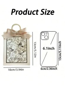 10pcs Elegant Vintage French-Style Paper Gift Boxes Featuring Birds And Flowers, With Ribbon Handles-Perfect For Weddings, Bridal Showers, Birthdays, Bridal Gifts, And Bridal Shower Decorations - Multicolor - View 4