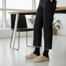 Unisex Summer Thick Sole Anti-Slip Waterproof Comfortable Slide Sandals For Outdoor Wear - Khaki - View 4