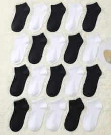 Caballero/Combinados/10 Pares Blancos y 10 Pares Negros