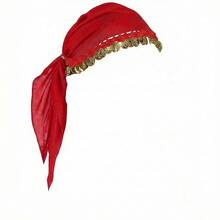 1pc Belly Dance Coin Headscarf, Dance Performance Accessory Headpiece Hat, Women's Belly Dance Costume - Multicolor - View 13
