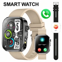 2025新款高清全触控智能手表，男女通用 - 无线通话/短信，多种运动模式，遥控拍照，户外LED灯，兼容安卓和iOS系统，USB充电，合金表壳/硅胶表带/金属表带，现代风格清晰显示屏，理想的礼品之选，追踪健身数据，智能手表，适合万圣节、感恩节、圣诞节和其他节日佩戴。 - 彩色 - 查看 18