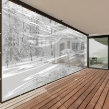 1pc Transparent Waterproof Sunshade Canopy Membrane, Greenhouse Plant Protection Cover, Waterproof, Dustproof, UV-Resistant, Suitable For Garden - Multicolor - View 2