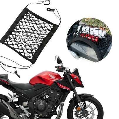 Rede Organizadora Elástica Para Moto e Carro Com Ganchos Proteção Universal Bagageiro Capacete Porta Objetos