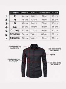 Set Of 2 Men's Long-Sleeved Slim Fit Dress Shirts For Work, Classic Lapel Collar, Lightweight And Comfortable, Work Environment - Preto/azulBB - View 9