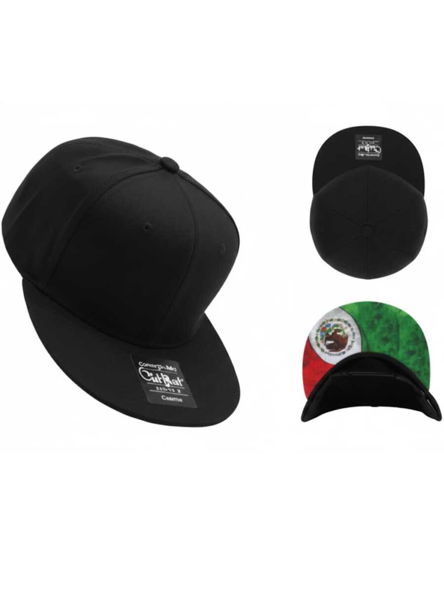 Gorra tipo snapback cap con diseño en visera de México SN-ALGMX5