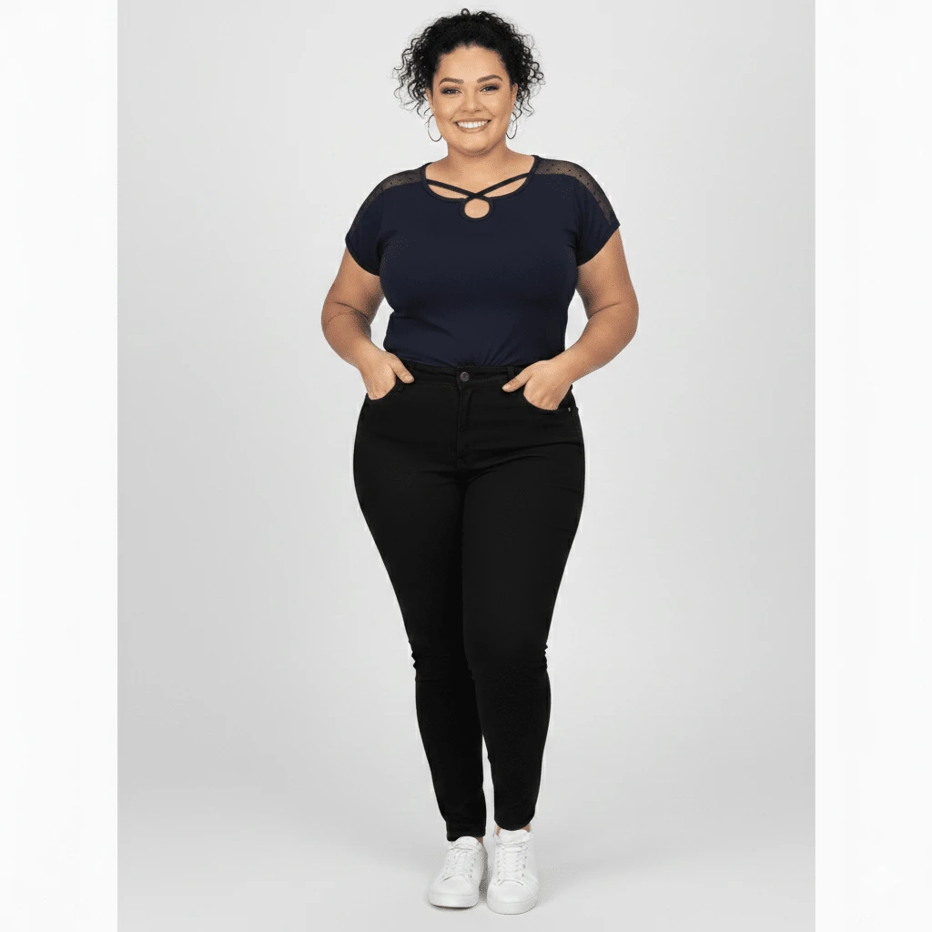 Women T-Shirts - Màu xanh hải quân - Xem 1