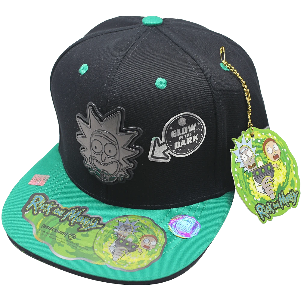 Kboom Caps Gorra R&M 08 - Negro/Verde - Ver 1
