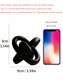 قطعة ديكورية حديثة من الراتنج - ديكور طاولة سطح المكتب الأنيق باللون الذهبي والأبيض والأسود، إكسسوار منزلي عصري مناسب لطاولة القهوة والرف الكتب ومكتب المكتب، طراز معاصر أنيق، مناسب للزينة في عيد الميلاد وطوال العام - A - مشاهدة 9