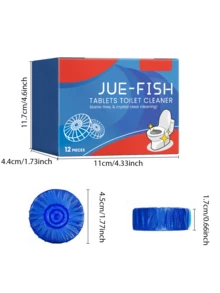 JUE FISH 骊鱼牌；12片装；马桶清洁片；清洁剂；马桶清洁片；有效清洁马桶、水箱、水管等顽固污渍 - 固體 - 查看 10