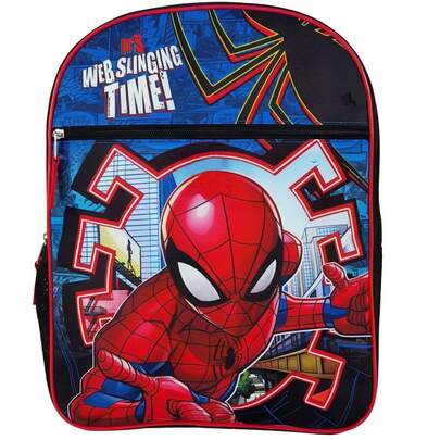 Marvel Web Slinging Time Kids 16" Backpack Ages 3+