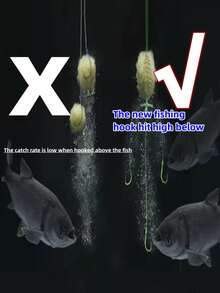 2 Sets Of 6pcs Fish Hook Spring Hook Carp Fishing Tackle, Anti- Big Power Horse Three-Hook Ise-Ni Floating Carp Fishing Rig - Multicolor - View 8