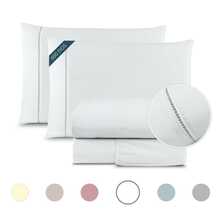 Sheet Sets with Pillowcases - trắng - Xem 1
