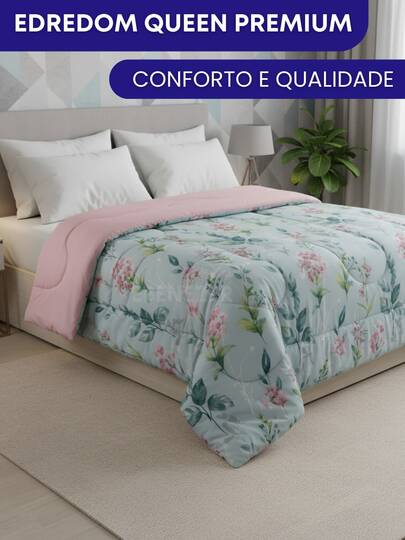 Edredom Queen 400 Fios Premium  Extra Macio Aconchegante Resistente Toque Suave