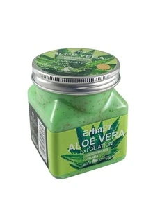 Exfoliante Facial Y Corporal De Aloe Vera, Hidrata Aclara Manchas, 350 ml, Tarro de exfoliante de aloe vera, elimina impurezas de la piel, Elimina las células muertas - Aloe Vera - Ver 4