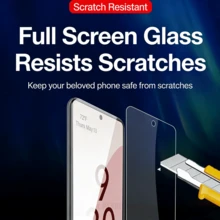 3 piezas de películas protectoras de teléfono de píxeles totalmente transparentes, adecuadas para Pixel 10a, película de vidrio templado, cobertura completa, alta definición, desbloqueo de huella dactilar, suave, sin obstrucción, sin corte manual, película para teléfono. - transparente - Ver 3