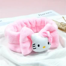 Sanrio 1入 Hello Kitty 黑米 Melody 桂皮捲可調節髮箍，粉色配件情人節髮帶吸汗帶，適用瑜珈/SPA/洗澡/淋浴/化妝洗臉美容髮箍，適合女性化妝配件，居家浴室裝飾，夏季四季通用，返校畢業生日情人節婚禮禮物 - 卡通 - 查看 11