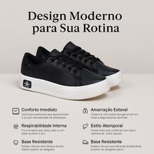 Women's Casual Minimalist Soft Sneakers For Outings And Urban Looks - Stylish Casual Lace-Up Party - 黑色 520 - 查看 6