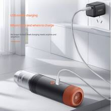 SOKANY Wireless Handheld Vacuum Cleaner, Dual Use For Car And Home, 3-In-1 Multifunctional Accessories Support Vacuuming/Blowing/Inflating, Removable And Washable Filter (2000mAh Rechargeable Lithium Battery), Suitable For Car Interior/Keyboard/Sofa Crevices And More - A - View 9