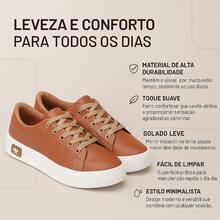 Women's Casual Minimalist Soft Sneakers For Outings And Urban Looks - Stylish Casual Lace-Up Party - 布朗 520 - 查看 6