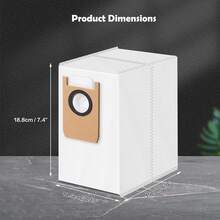 适用于 Omni S1 和 S1 Pro Omni 扫地机器人的四层替换尘袋，带小刷头 - 查看 5
