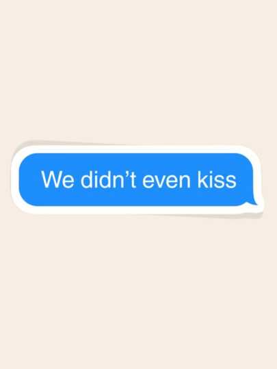 2PCS We Haven't Even Kissed Stickers | Romance Novel Quote Vinyl Stickers | Sports Romance Theme Stickers | BookTok Romance Novel Fan Gifts | Intense Rivals Fanfiction, LGBTQ+ Hockey Fiction, Funny Images, Emojis, Speech Bubbles, Waterproof Stickers