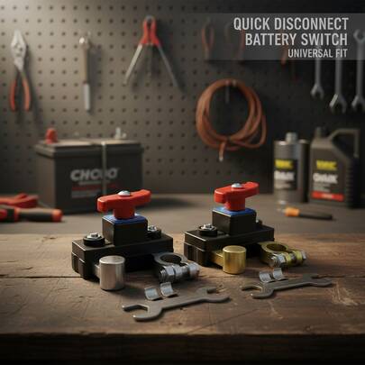 Car Battery Disconnect Switch 12V–24V, Solid Aluminum & Copper-Plated Versions, For Boats, Cars, RVs And Agricultural Vehicles