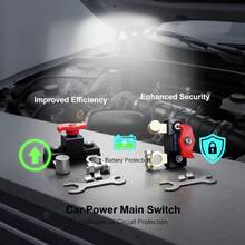 Car Battery Disconnect Switch 12V–24V, Solid Aluminum & Copper-Plated Versions, For Boats, Cars, RVs And Agricultural Vehicles - Universal Type - View 2
