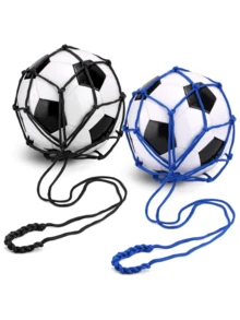 1pc - New Soccer Ball Control Net Bag, Soccer Ball Control Training Rebound Net Bag, Strap Elastic Rotating Net Bag - Multicolor - View 3