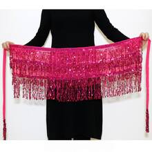 肚皮舞亮片流苏裙，时尚肚皮舞腰裙 - 彩色 - 查看 13