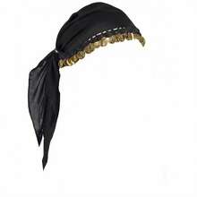 1pc Belly Dance Coin Headscarf, Dance Performance Accessory Headpiece Hat, Women's Belly Dance Costume - Multicolor - View 14