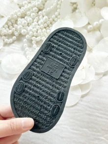 Black Toddler Girls Ruched Detail Ankle Strap Sandals - Soft Sole Open Toe Summer Beach Shoes - Black - View 6