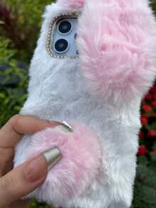 Wnter Fluffy 手机壳，兼容 17 Pro Max、11/12/13/14/15/16 Pro Max、Galaxy S25/S22/23/24+、A04/A05/A14/A15/A24/A25/A34/A54S、13C+、Note 14/13C/12/11 Pro、荣耀/畅享手机 - 粉色 - 查看 4
