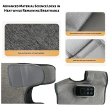 1/2个装可充电腿部按摩器 - 先进的气压按摩设备，可放松小腿、足部和腿部肌肉，适合作为圣诞节、母亲节/父亲节礼物，USB可充电1800mAh锂电池 - 灰色 - 查看 7