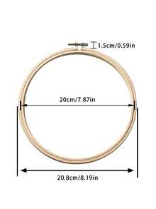 1个竹制绣绷，角度可调节，适用于房间装饰和DIY悬挂配件 - 竹繃 - 查看 10