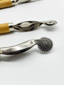 Rueda de posicionamiento, rueda de trazado de precisión para costura, herramienta de artesanía en cuero, costura DIY y artesanía hecha a mano - Rueda de marcado - Ver 2