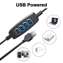 1个可调光自拍环形灯，6英寸笔记本电脑环形灯，带夹子，适用于Zoom会议、网络摄像头照明、在线学习 - 黑色 - 查看 8